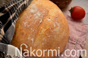 Хлеб на кефире с дрожжами в духовке